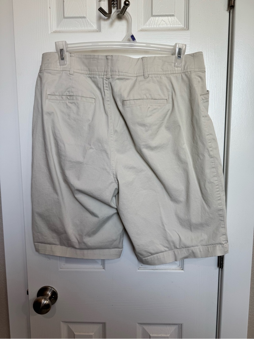 CJ Banks Light Khaki Bermuda Shorts - Picture 2 of 4